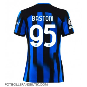 Inter Milan Alessandro Bastoni #95 Replika Hemmatröja Damer 2023-24 Kortärmad